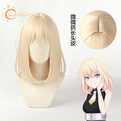 SUNCOS 三角初华cos假发BanG Dream! Ave Mujica 长头皮 玫瑰内网