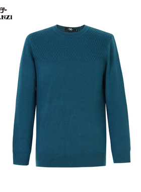 ZORANZI庄子男修身羊毛圆领长袖针织衫秋冬商务休闲毛衣ZWN3941Y