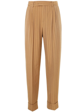 庄子长裤通勤休闲裤条纹显瘦裤子