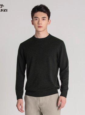 ZORANZI庄子直筒羊毛商务休闲圆领男针织衫保暖内搭毛衣ZWN3944Y