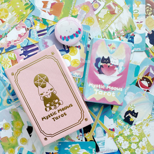 【官方正版】猫猫异世界之旅塔罗牌迷你mini韦特系可爱风桌游