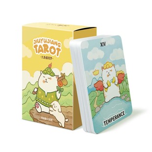 8.5cm 九鱼酱塔罗牌高颜值可爱风韦特系黑芯纸6.5 官方正版