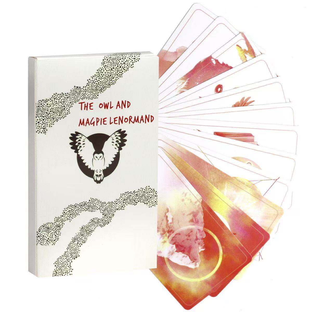 The Owl And Magpie Lenormand 猫头鹰喜鹊雷诺曼 36张卡牌10*6cm