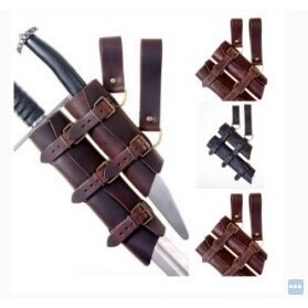中世纪复古男士剑套双剑架剑鞘维京时期cosplay影视道具战士挂腰