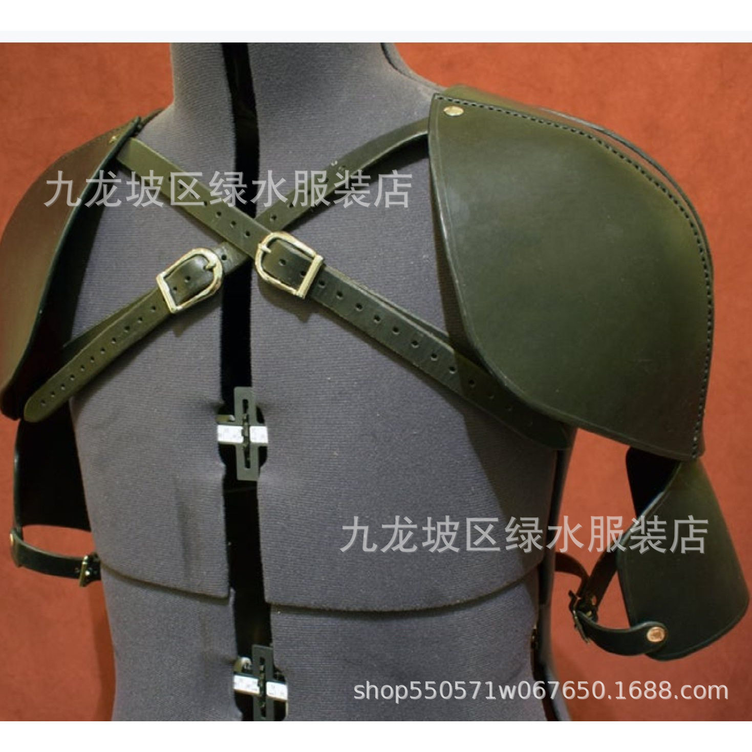 欧洲中世纪复古皮革扣带击剑扣带护肩舞台户外装扮cosplay道具