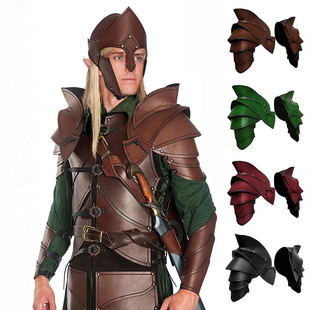 中世纪文艺复兴武士多片式 PU皮肩甲护肩道具COSPLAY表演