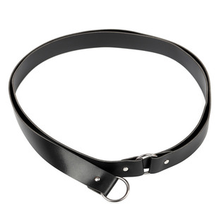 中世纪维京时代佩剑戒指皮带战斗骑士两个金属圈腰带PU皮带配饰