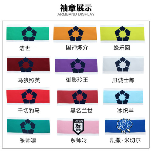 服蓝色监狱警卫服袖章cosplay服装配件动漫T恤/鞋帽/服装漫路人
