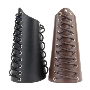 中世纪护臂护腕护手骑射古风勇士道具真皮cos复古武术手甲