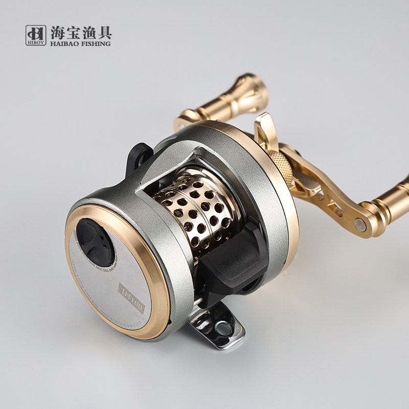 海宝军刀升级款JH微物豉轮远投路亚轮全金属线杯雷强轮打黑渔轮