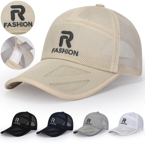 Sun cap Baseball cap夏季透气网防晒棒球帽遮阳镂空檐鸭舌帽户外