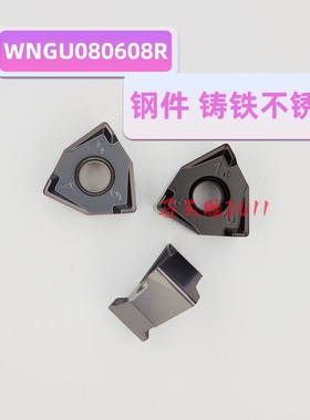 XNEX080608山高WNGU080608R刀片通装MEE190双面快进给铣刀盘