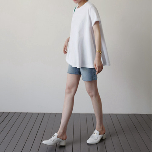 夏季韩国宽松显瘦圆领裙式T恤