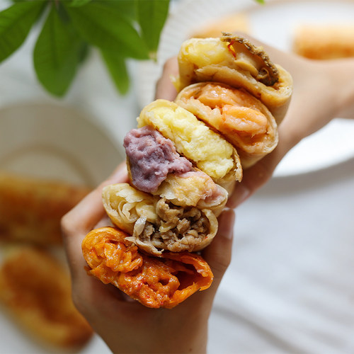悟空家拉丝芝士卷加热即食半成品早餐空气炸锅速食食材夹心卷卷饼