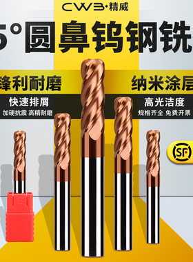55度钨钢牛鼻铣刀4刃硬质合金圆鼻铣刀数控平底R角刀牛鼻刀圆鼻刀