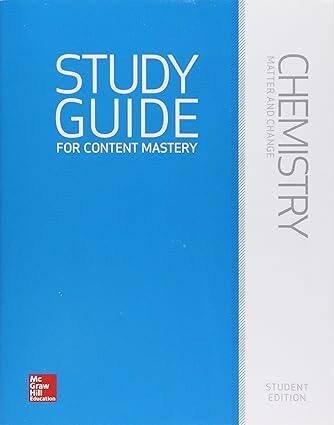 现货 英文原版 Chemistry: Matter and Change; Study Guide for Content Mastery 1st Edición