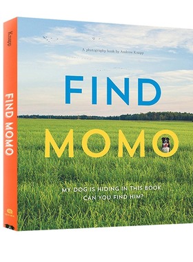 现货 英文原版 寻找莫莫 边牧 宠物摄影 摄影书 Andrew Knapp Find Momo 与边境牧羊犬玩捉迷藏 爱狗人士 进口正版书