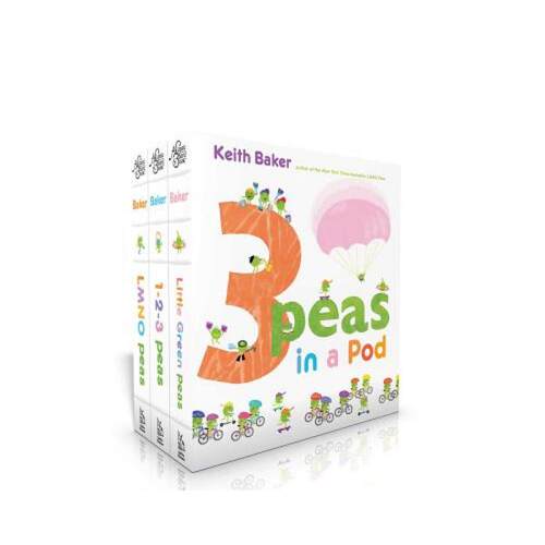 现货 英文原版 3 Peas in a Pod: LMNO Peas; 1-2-3 Peas; Little Green Peas 豆荚里有3粒豌豆：无豌豆；1-2-3粒豌豆；小绿豆