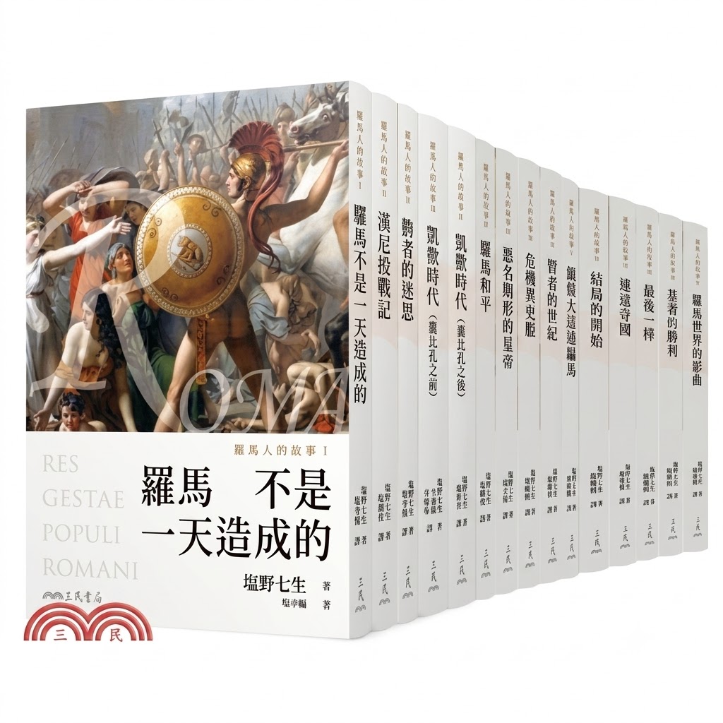 预售 罗马人的故事 15册套装 修订二版 港台原版 塩野七生 三民书局