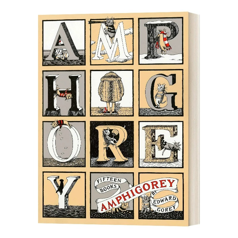 现货 英文原版 无聊的幽默：黑色幽默大师爱德华·戈里漫画经典 Edward Gorey:Amphigorey: Fifteen Book