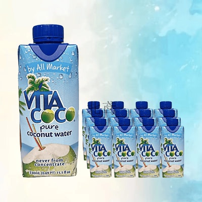 Vitacoco唯他可可椰子水进口维他NFC非浓缩椰子汁果汁饮料6瓶12瓶
