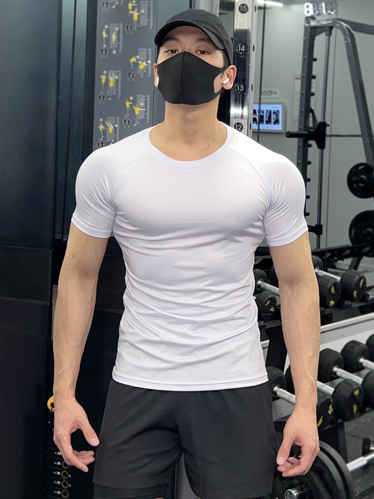 SHORT SLEEVE TIGHTS MENS SUMMER T-SHIRT QUICK-DRY EXERCISE YOGA RUNNING BASKETBALL TRAINING MUSCLE TOP FITNESS WEAR