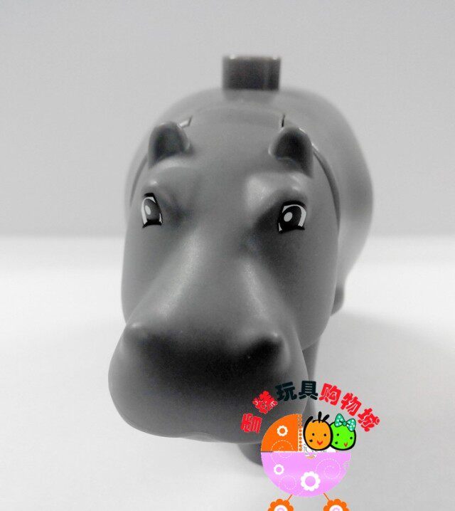 全新塑封 正品乐高LEGO得宝Duplo散件配件动物成年河马