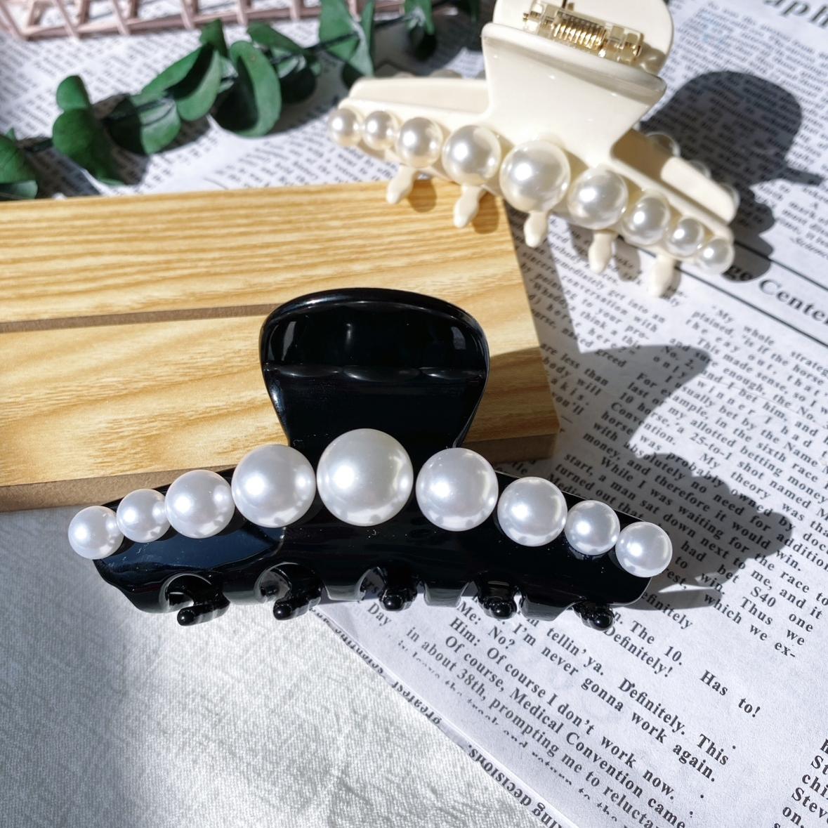 明星同款发夹醋酸抓夹法式