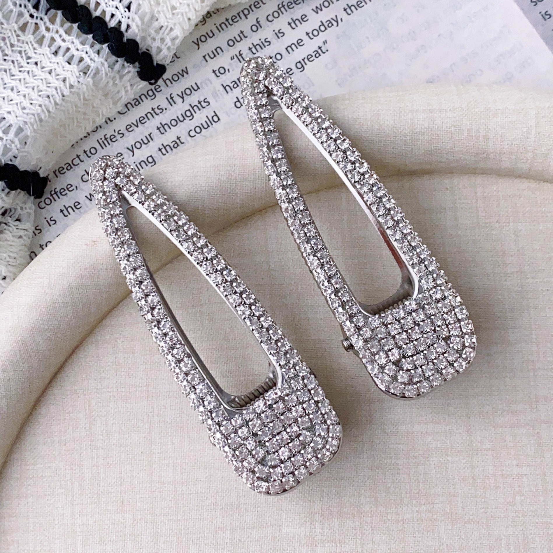 满钻超闪~發家韩国ins简约发夹女