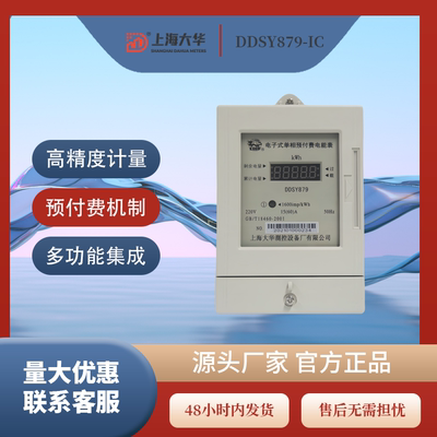 单相预付费电子式电能表上海大华