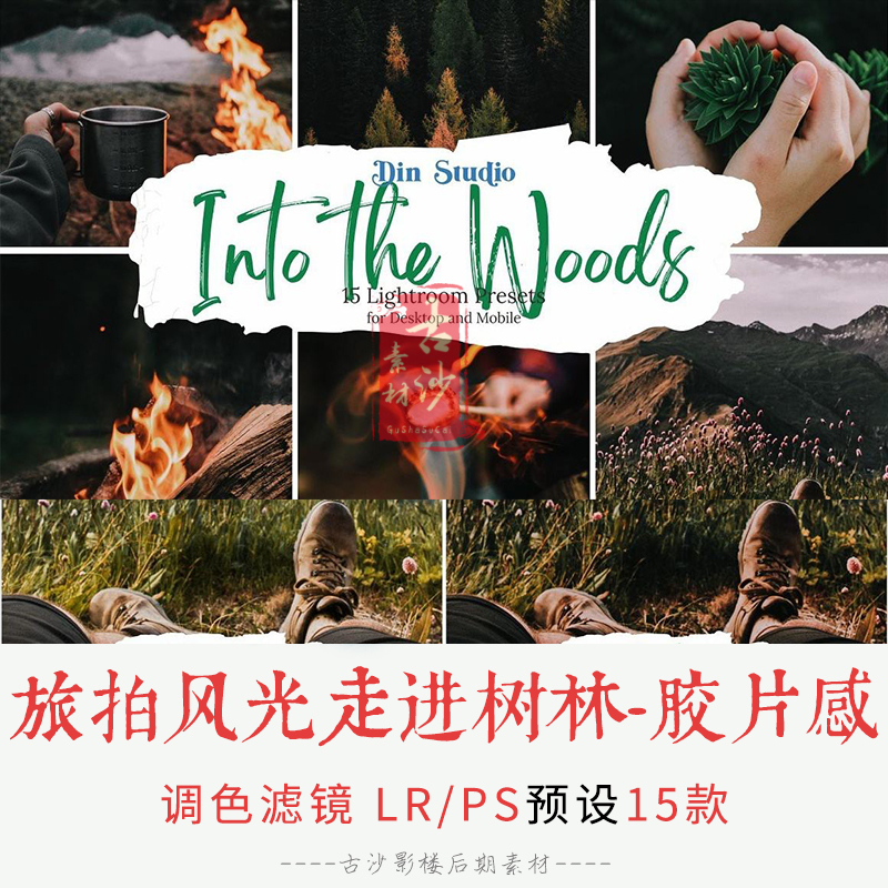 0220-LR+PS预设 旅拍风光走进树林-胶片感色调LR预设15款
