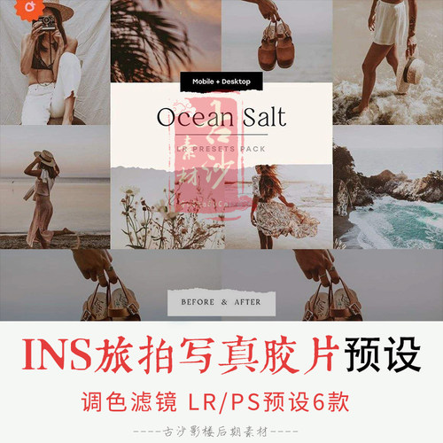 0133-LR PS预设 INS旅拍人像写真胶片Lightroom预设手机APP预设