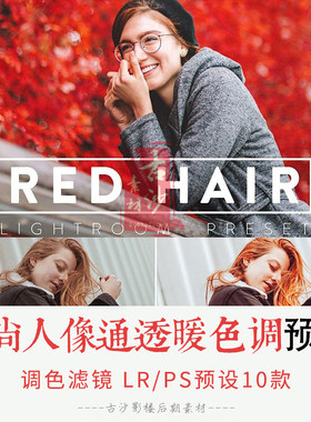 0276-LR+PS预设 时尚人像通透暖色调LRPS预设移动APP预设 10款