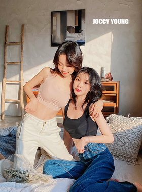 大胸D杯！学生基础款文胸背心U型美背无钢圈内衣大胸显小舒适透气