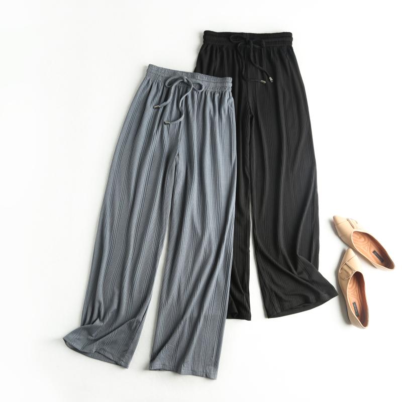 坠腿显瘦 2020春新品 百搭松紧高腰吊钟筷子休闲裤拖地裤AD411在类目 女装/女士精品, 裤子, 休闲裤中 - 来自Buy2taobao.com提供专业的淘宝代购服务