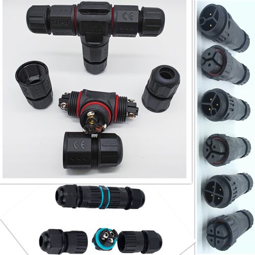 T型三通公母连接器防水航空插头