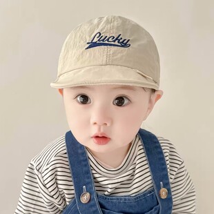 夏季 太阳帽 鸭舌帽婴儿软沿速干遮阳棒球帽儿童帽子薄款 宝宝春秋季