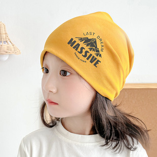 儿童帽子男孩2025新款春秋冬季痞帅男童堆堆帽小学生户外防风围脖