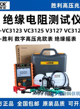 胜利VC3125/VC3123/VC3127/VC3128数字高压绝缘电阻测试仪兆欧表