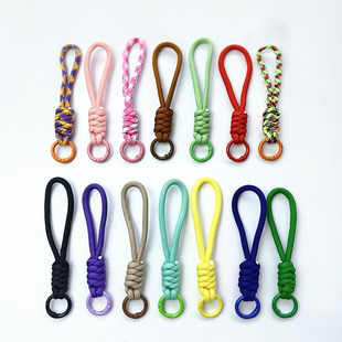 手机挂绳创意短款编织挂件钥匙圈钥匙扣简约风便携手绳手机绳配件