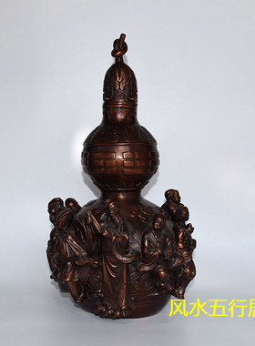 八仙葫芦客厅工艺品纯铜