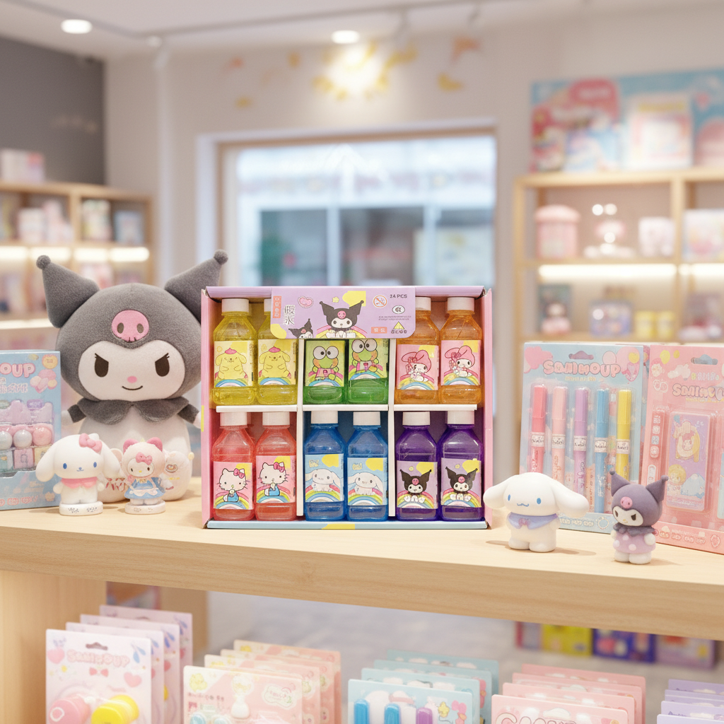 新款24入三丽鸥假水起泡胶无毒不沾无异味3C认证正规条码水晶泥,玩具/童车/益智/积木/模型,史莱姆/起泡胶/水晶泥,淘宝优惠券,粉丝福利购,淘宝优惠卷