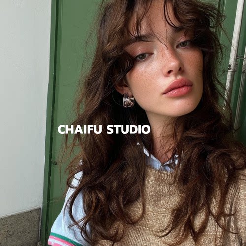 INS风褶皱金属缠绕耳钉耳扣