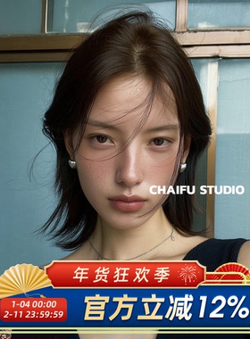 柴夫工作室/R360 法式通勤钛钢爱心纹理耳扣冷淡风日常佩戴耳环