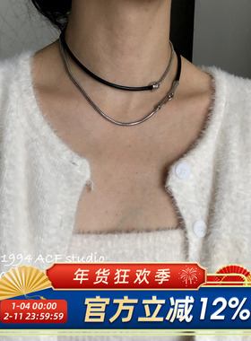 欧美朋克嘻哈小众拼接项链