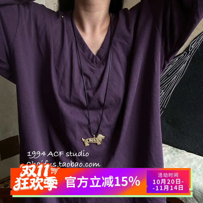 美式辣妹金属腊肠狗长链