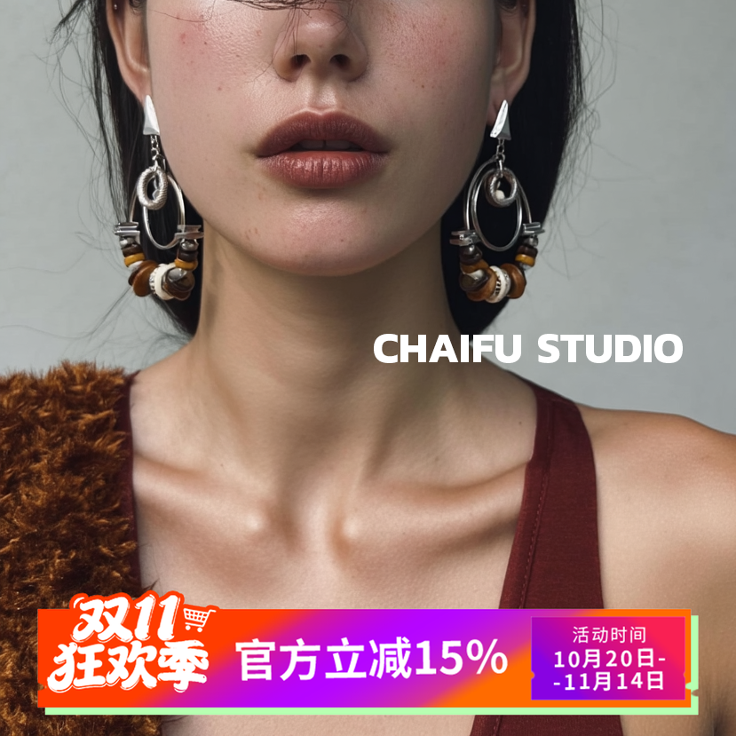 波西米亚民族风耳钉耳环