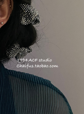 柴夫工作室/E874 韩系冷淡风小众扭结设计耳扣简约金属感立体耳环