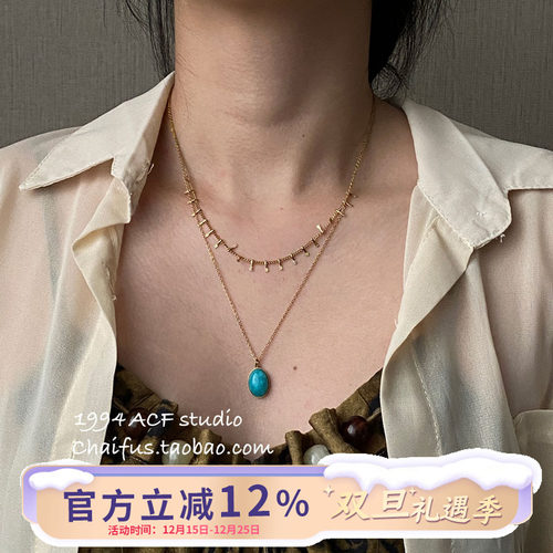 ins风简约日常佩戴钛钢项链