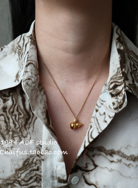 韩系复古水滴爱心多元素项链
